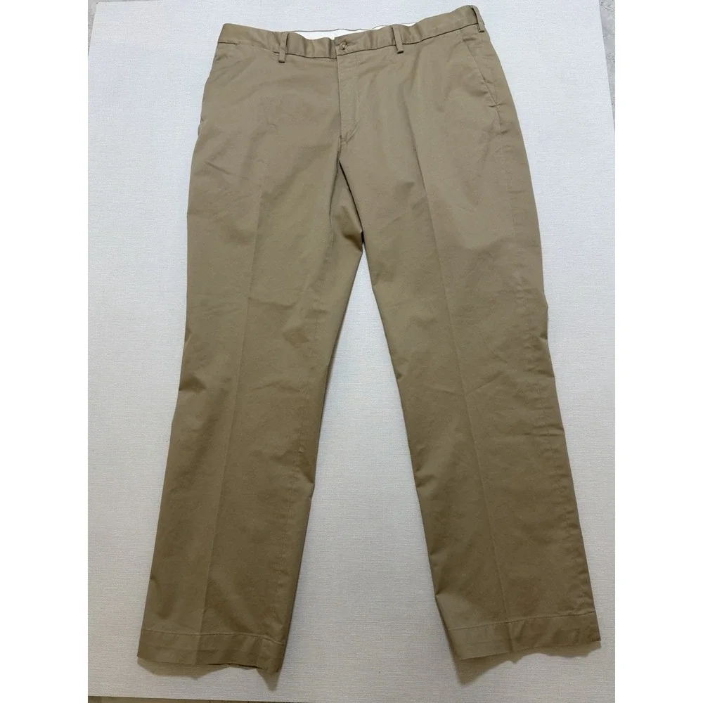 Polo Ralph Lauren Mens 38x32 Stretch Classic Fit Chino Pants Khaki